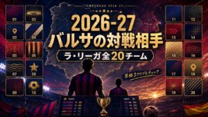2026-27バルサの対戦相手｜ラ・リーガ全20チーム