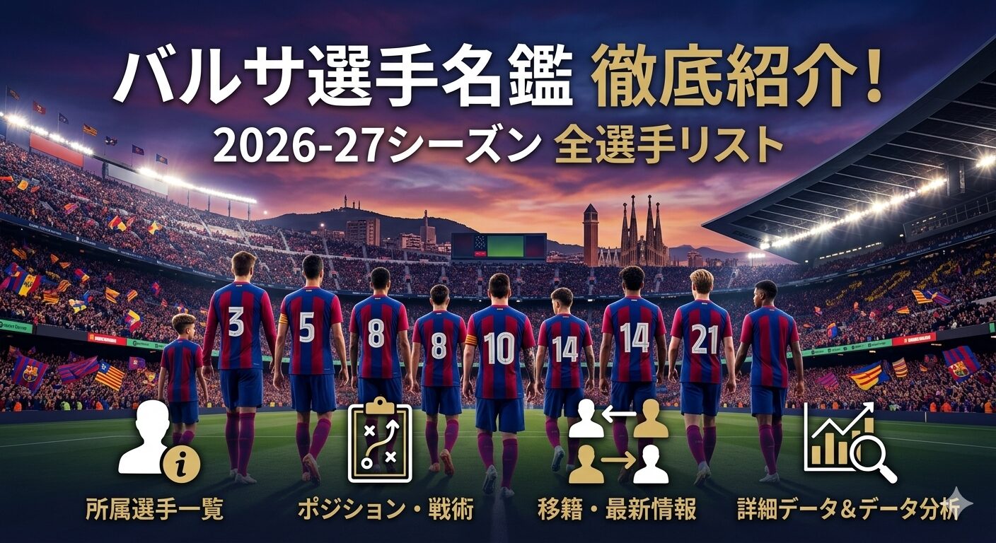 FCバルセロナ 選手名鑑 2025-26