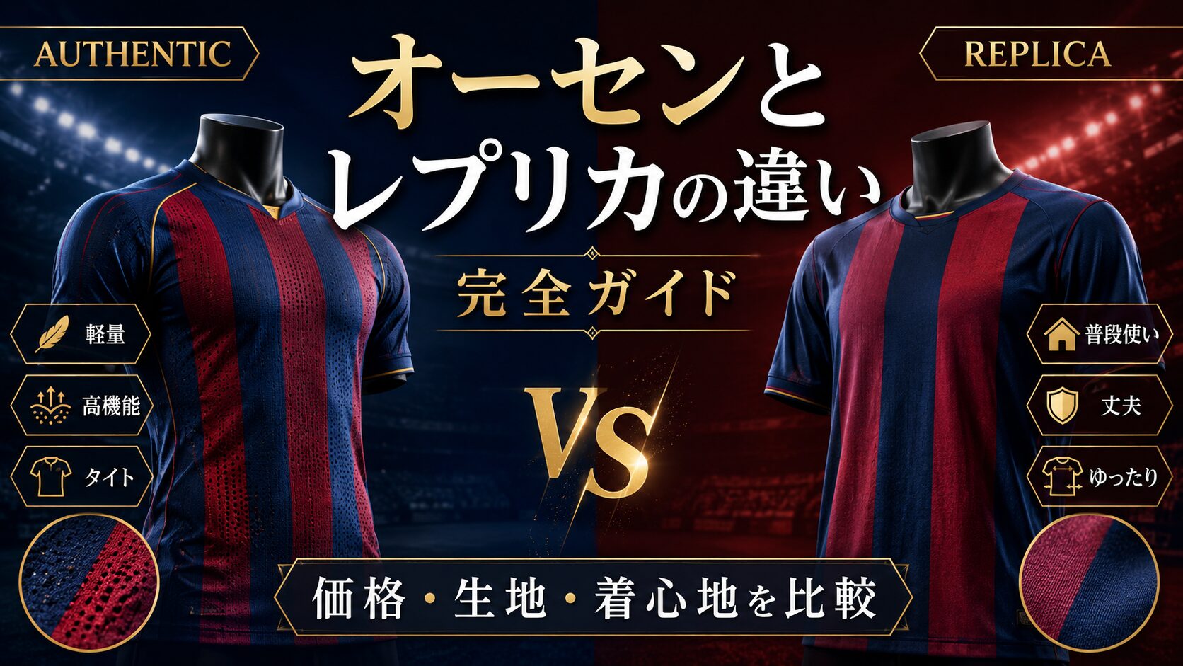 オーセンとレプリカの違い完全ガイド – FCバルセロナ専門ブログ｜試合 